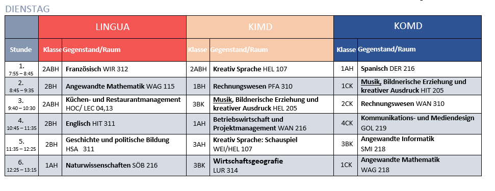 Dienstag_Schnupperstundenplan