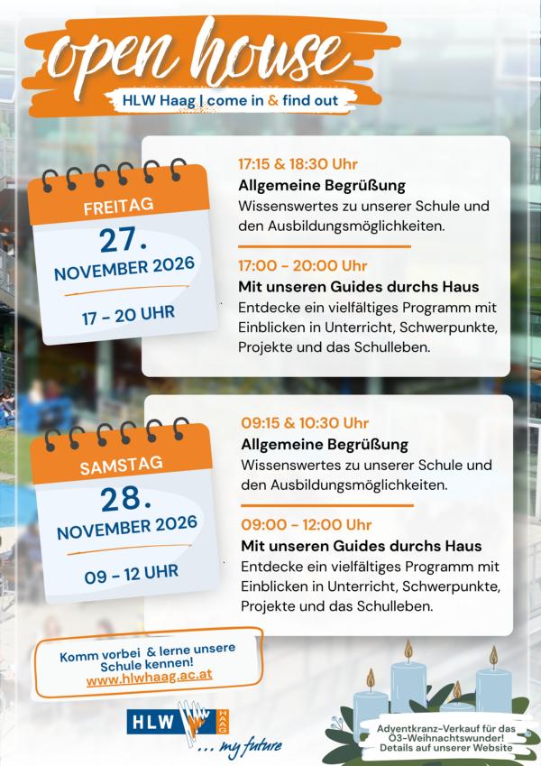 Programmübersicht - Open House